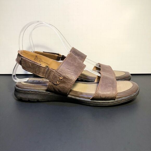 Womens BOC Born Concept Brown Leather Slingback Sandals / Size 8M - Picture 2 of 9